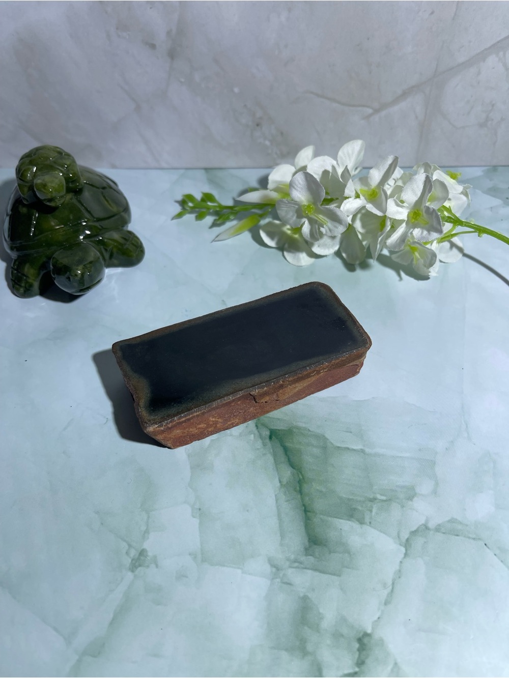 Polished Black Jade (Actinolite) From Australia